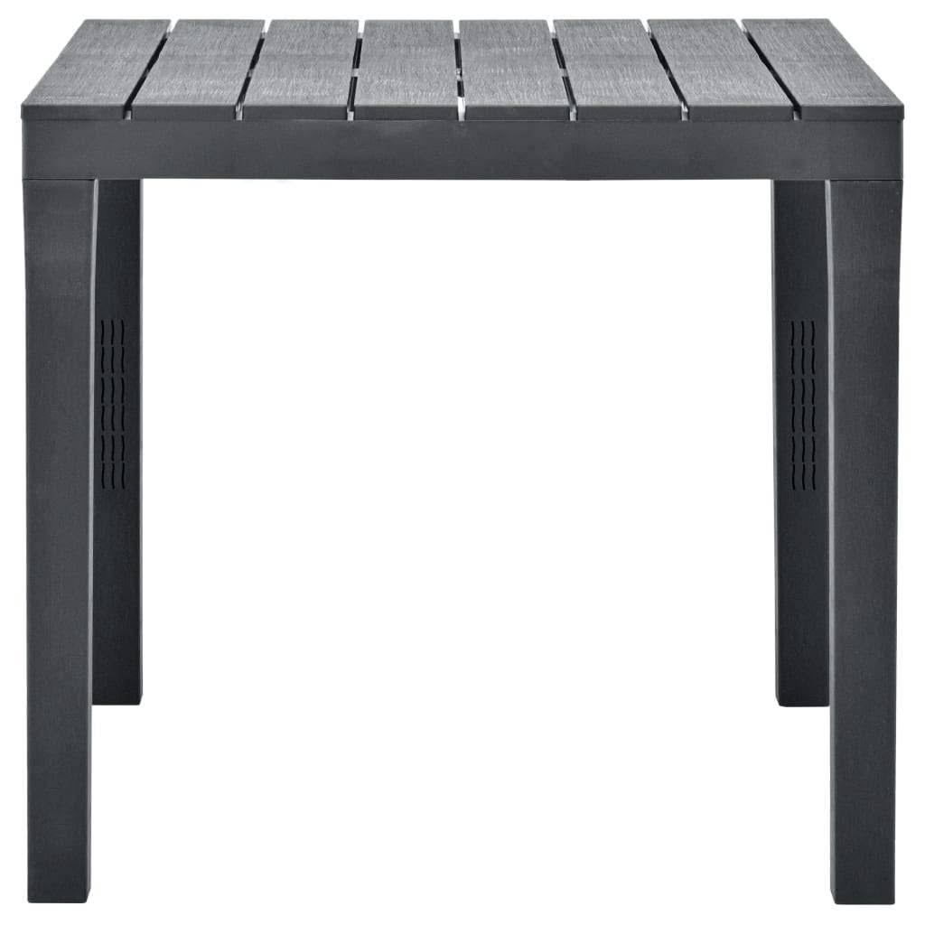 Mocca Plastic Garden Table Z835297