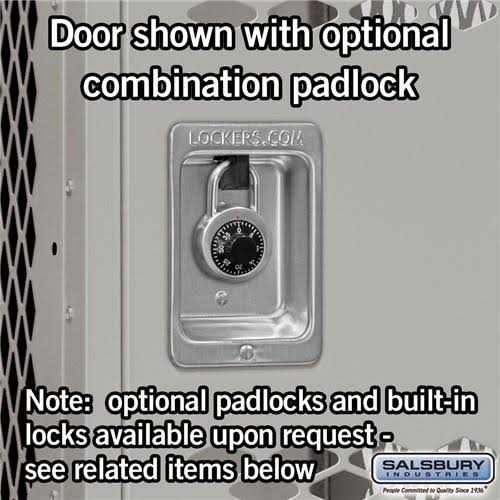 12x22 Wide Double Tier Vented Metal Locker Y9723