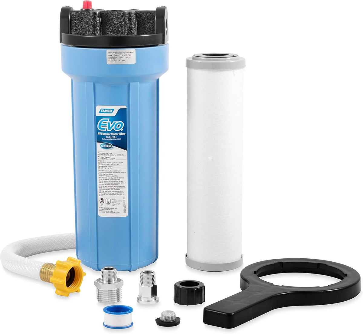 White RV & Marine Water Filter N5028