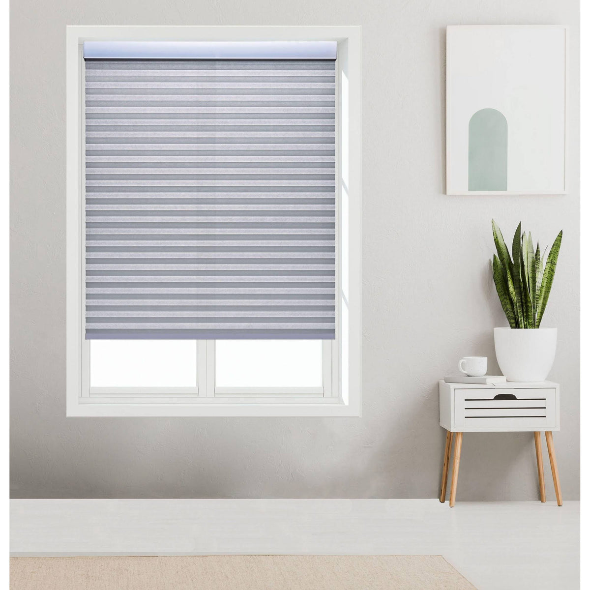 Cordless Cellular Light Filtering Shade, 46 W x 84 H, White I859273
