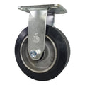 6x22 x 2x22 Mold on Rubber Aluminum Wheel Rigid Caster J87818