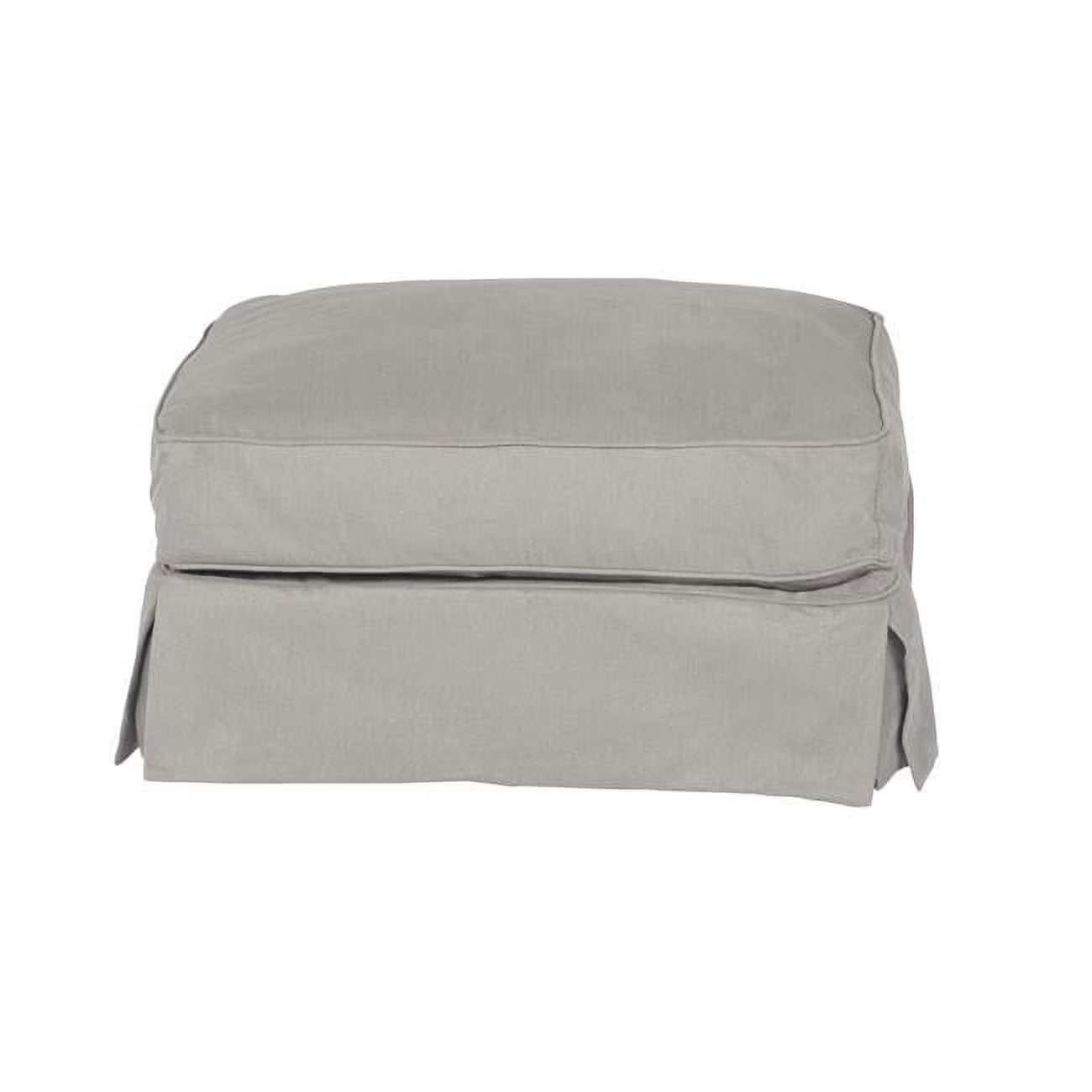 Slipcovered Ottoman Peyton Slate O1753