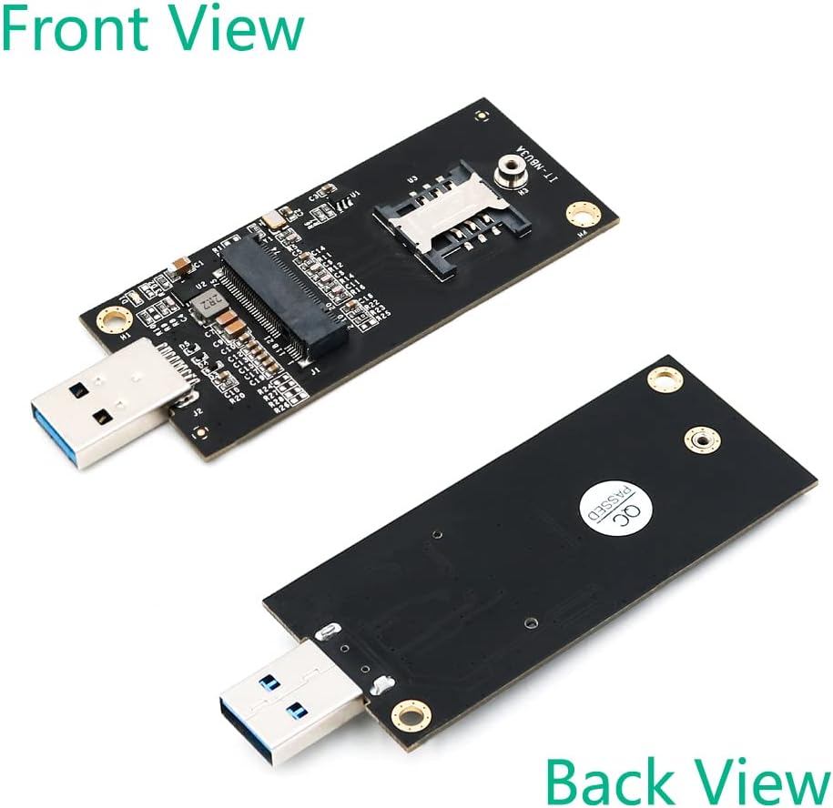 USB to NGFF M.2 Key B Adapter Enclosure with Sim Card Slot I583