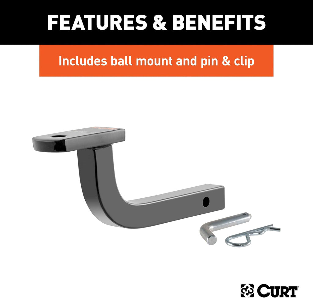 Class 2 Trailer Hitch with Ball Mount, 1-1/4-Inch Receiver F301684