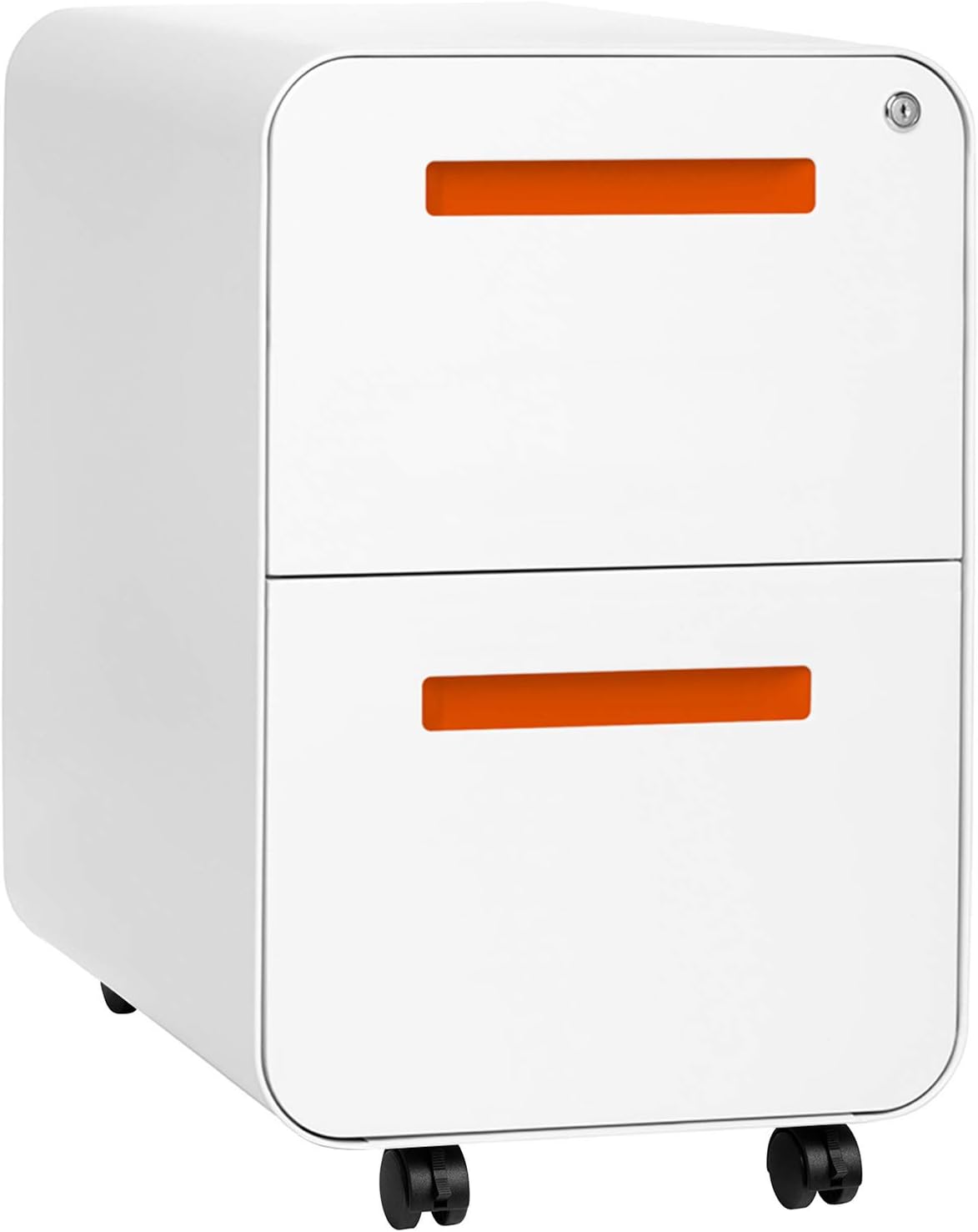 Black 2-Drawer Mobile File Cabinet A254079