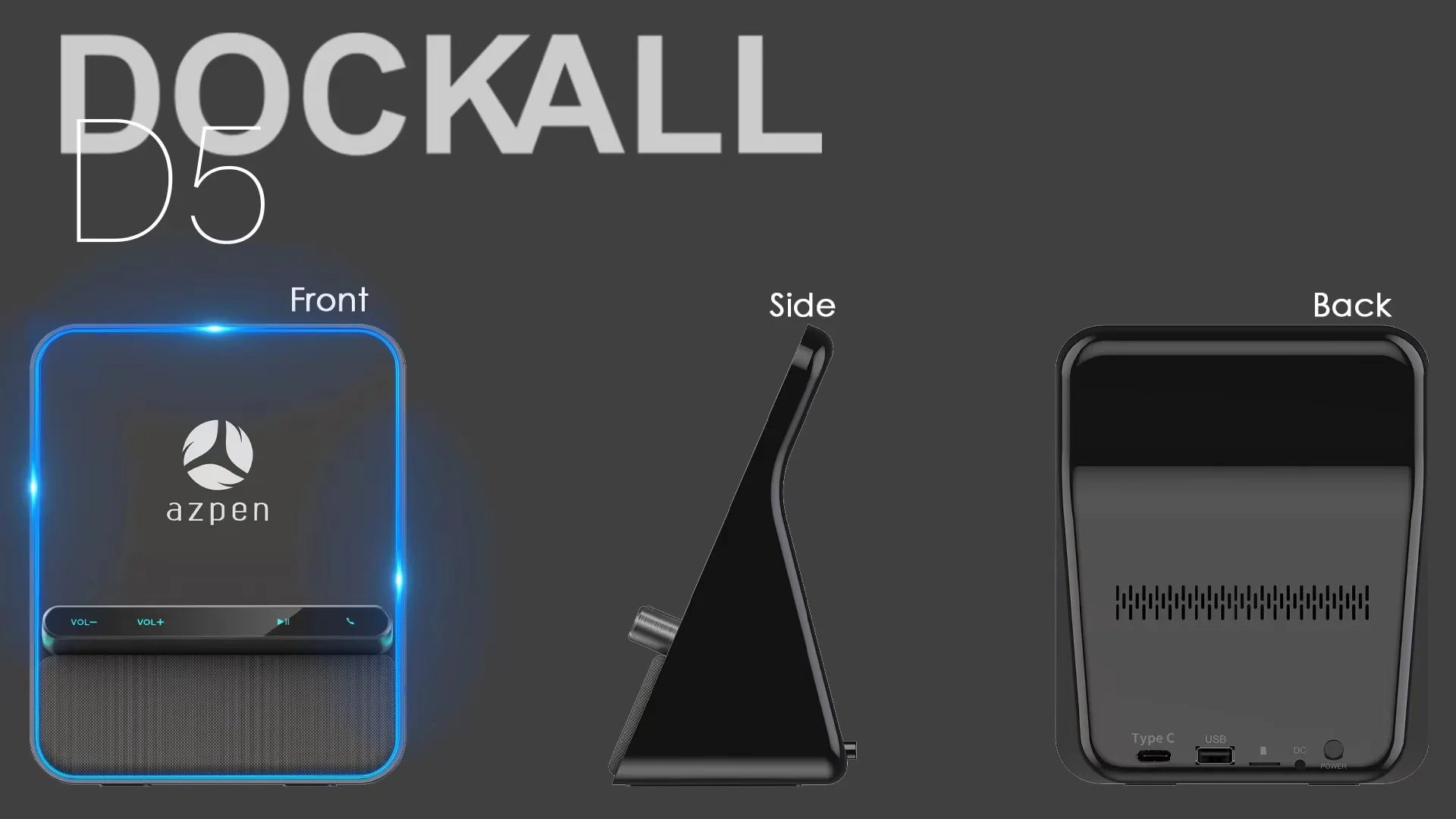 Wireless Charging Bluetooth Speaker with Handsfree Call C2664