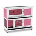 Pink Animal Hutch with Feeder J433