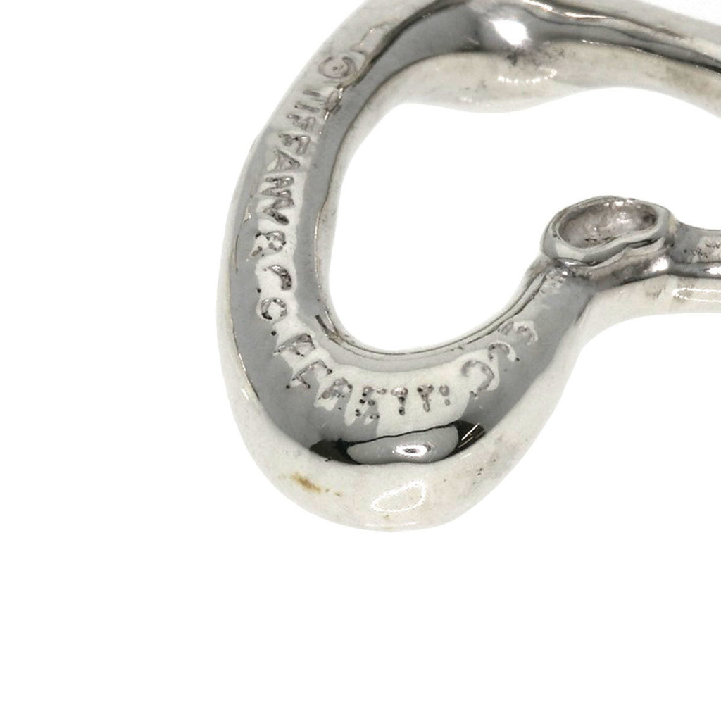 Silver Open Heart Earrings I3631
