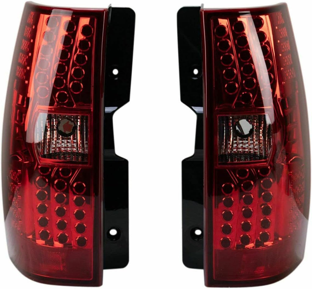 LED Tail Light Assembly Black Housing Smoked Lens F689989