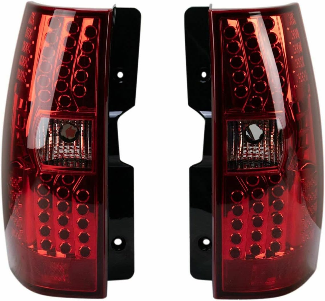 LED Tail Light Assembly Black Housing Smoked Lens F689989