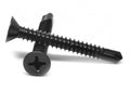 #10-16 x 1 1/4 Self Drilling Screw Phillips Flat Head Low Carbon Steel Black Oxide N635