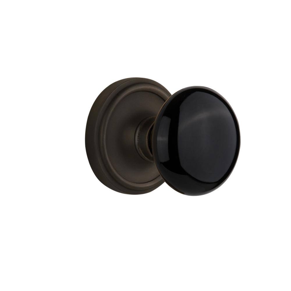 Black Porcelain Door Knob Z346689