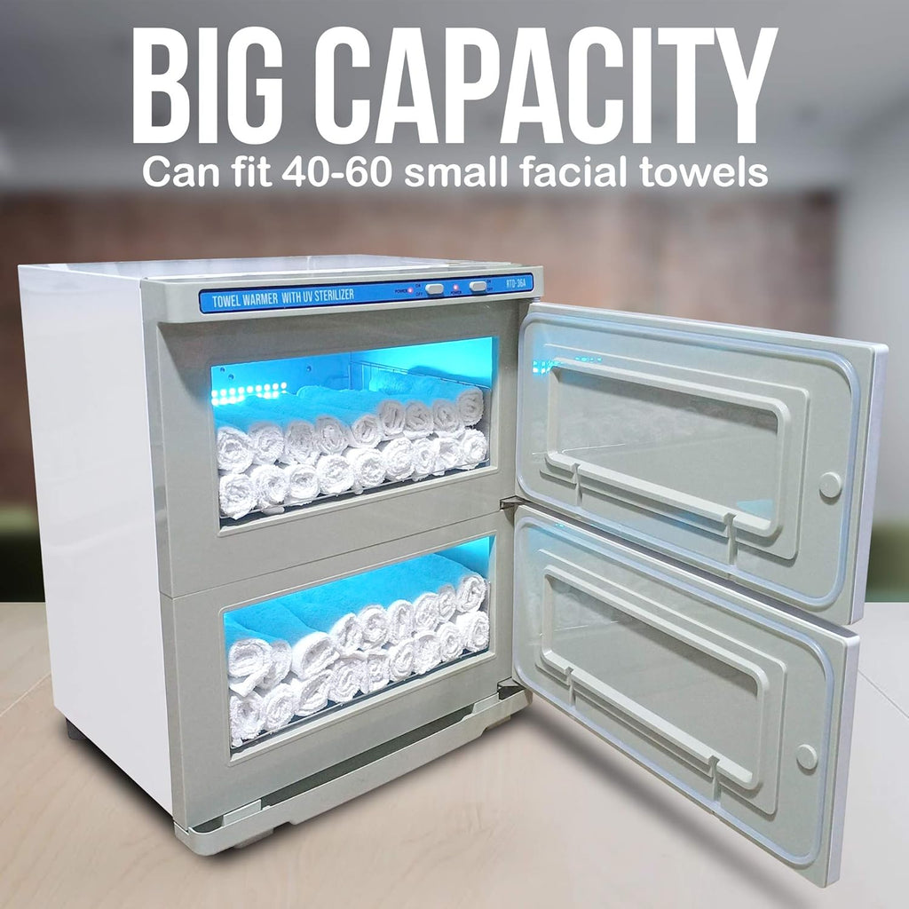 UV Towel Warmer with 36L Capacity, 2-in-1 Spa Hot Towel Warmer and UV Sterilizer J843