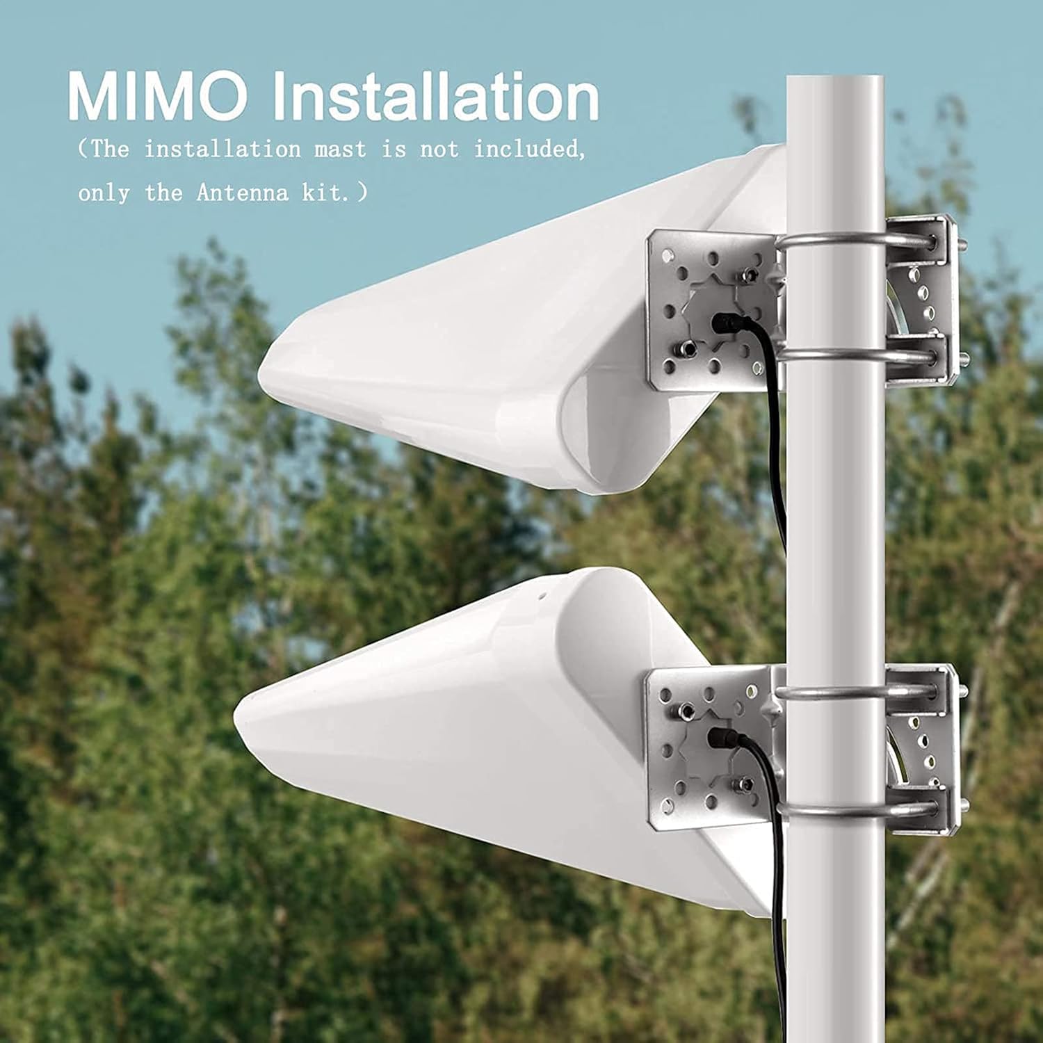 11dBi Dual MIMO Wideband Directional Yagi Panel 3G 4G Long Range Cellular SMA/TS9 Connector Antenna with 10 Meter Cable H765777