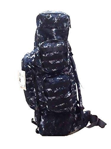 34x22 5200 Cu. in. Tactical Hunting Camping Hiking Backpack Digital Camouflage (Navy Blue) Q23331
