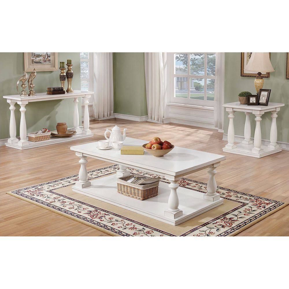 Antique White Sofa Table X16428