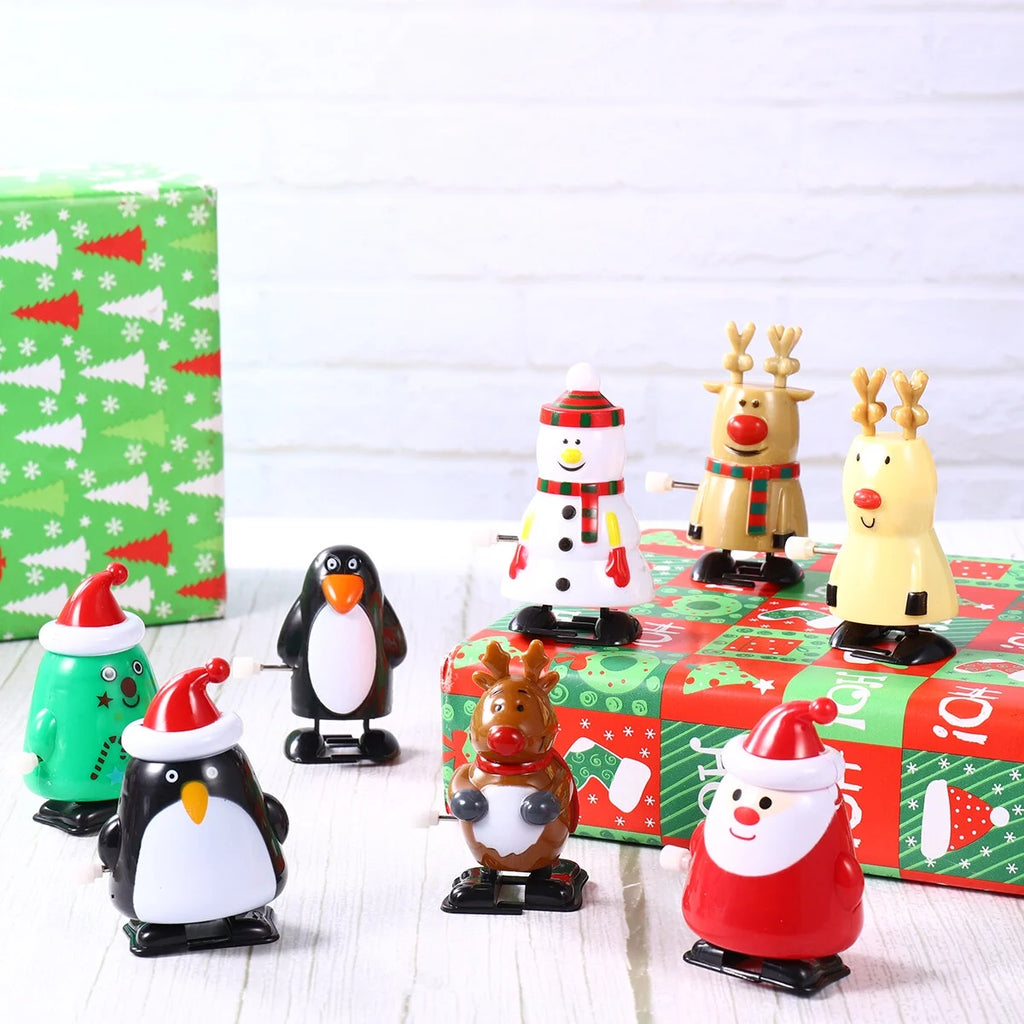 8pcs Christmas Wind Up Toys J686