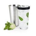 Boston Shaker, Stainless Steel Cocktail Tin & Mixing Glass with Rubber Seal, 28 Oz and 16 Oz, Set of 2 J80329