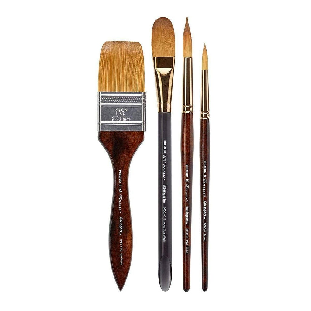 Set of 4 Synthetic Blend Brushes O335