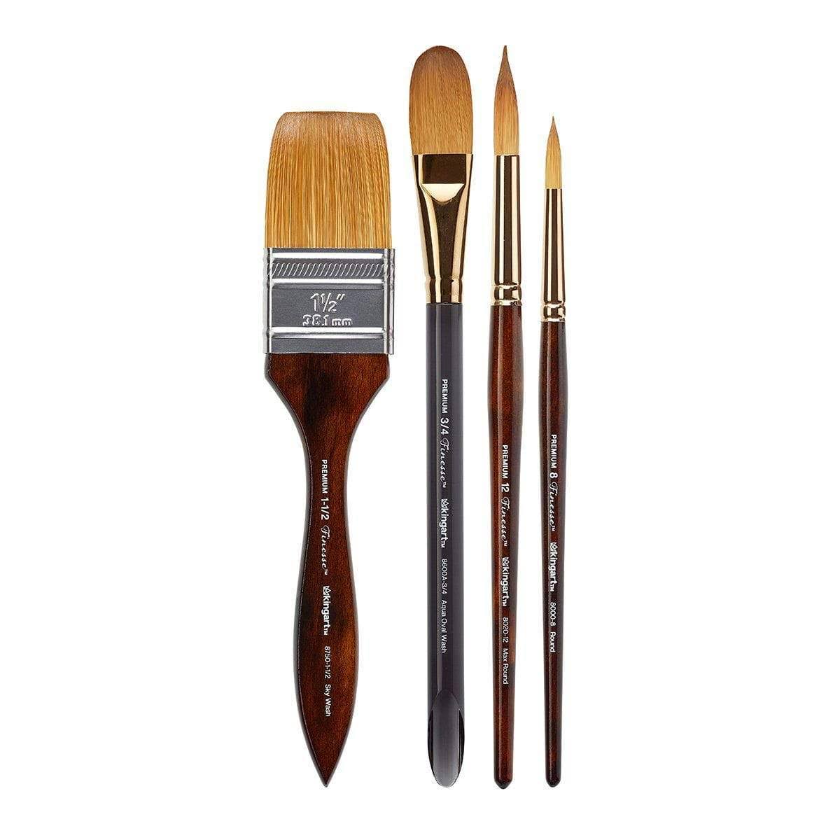 Set of 4 Synthetic Blend Brushes O335