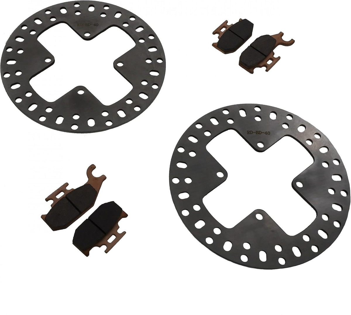 Front Brake Rotors Discs and Brake Pads H96125