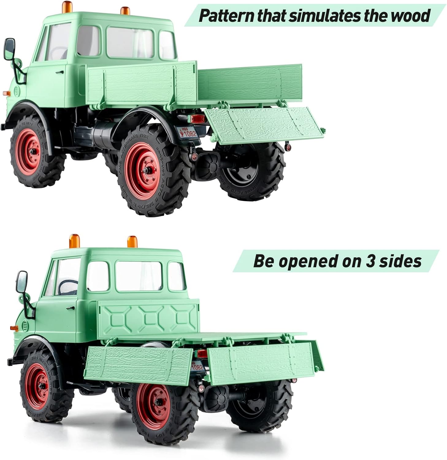 1/18 RC Crawler RTR 3-Ch 2.4GHz 4WD RC Car with LED Lights U705367