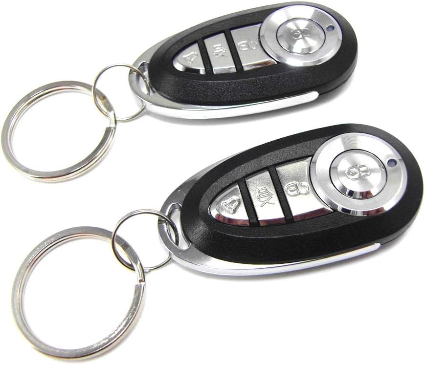 3-Channel 1-Way Car Alarm Keyless Entry System Pack of 2 L97686