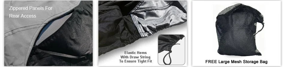 Gray Trailerable Jet Ski Cover with Storage Bag W106