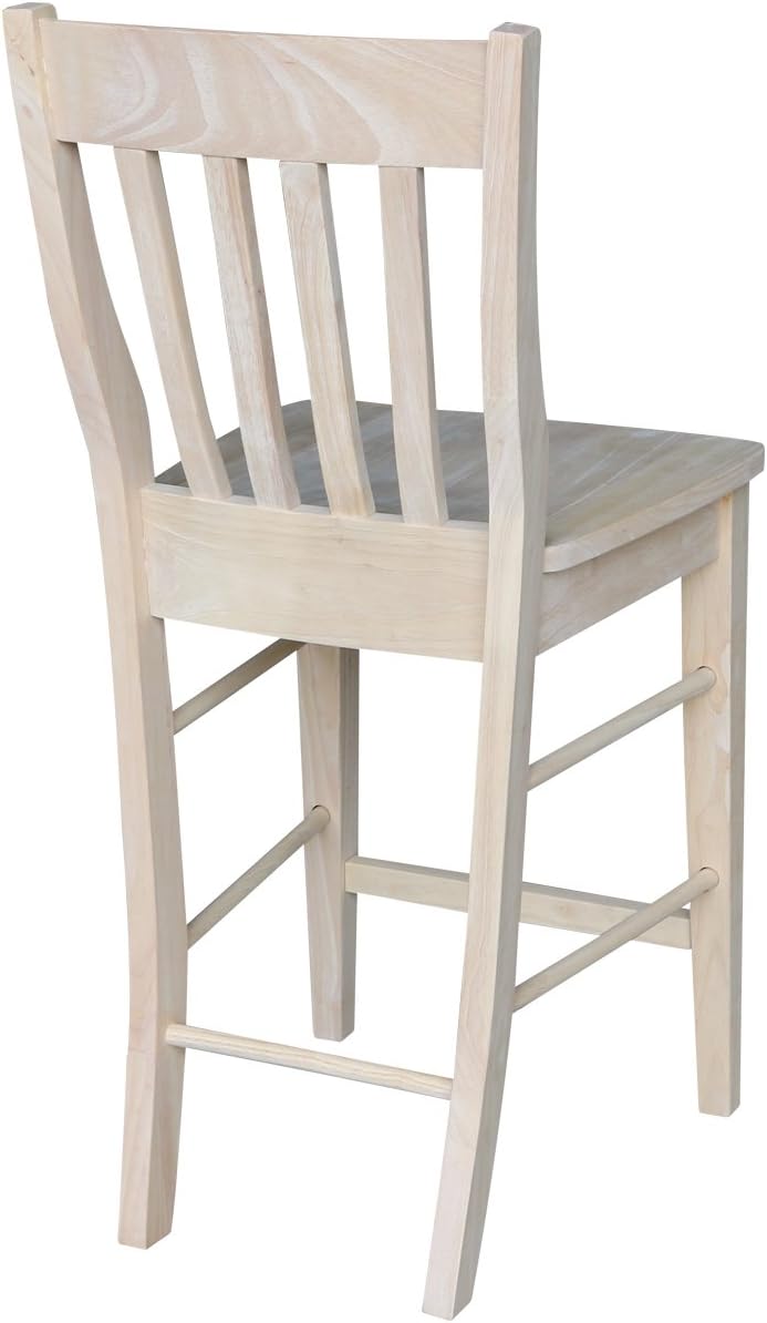 Cafe Stool, 24-Inch SH, Unfinished M3783