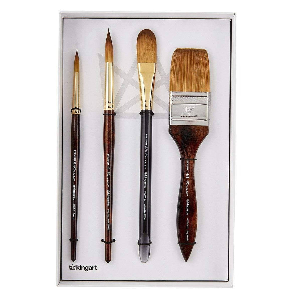 Set of 4 Synthetic Blend Brushes O335