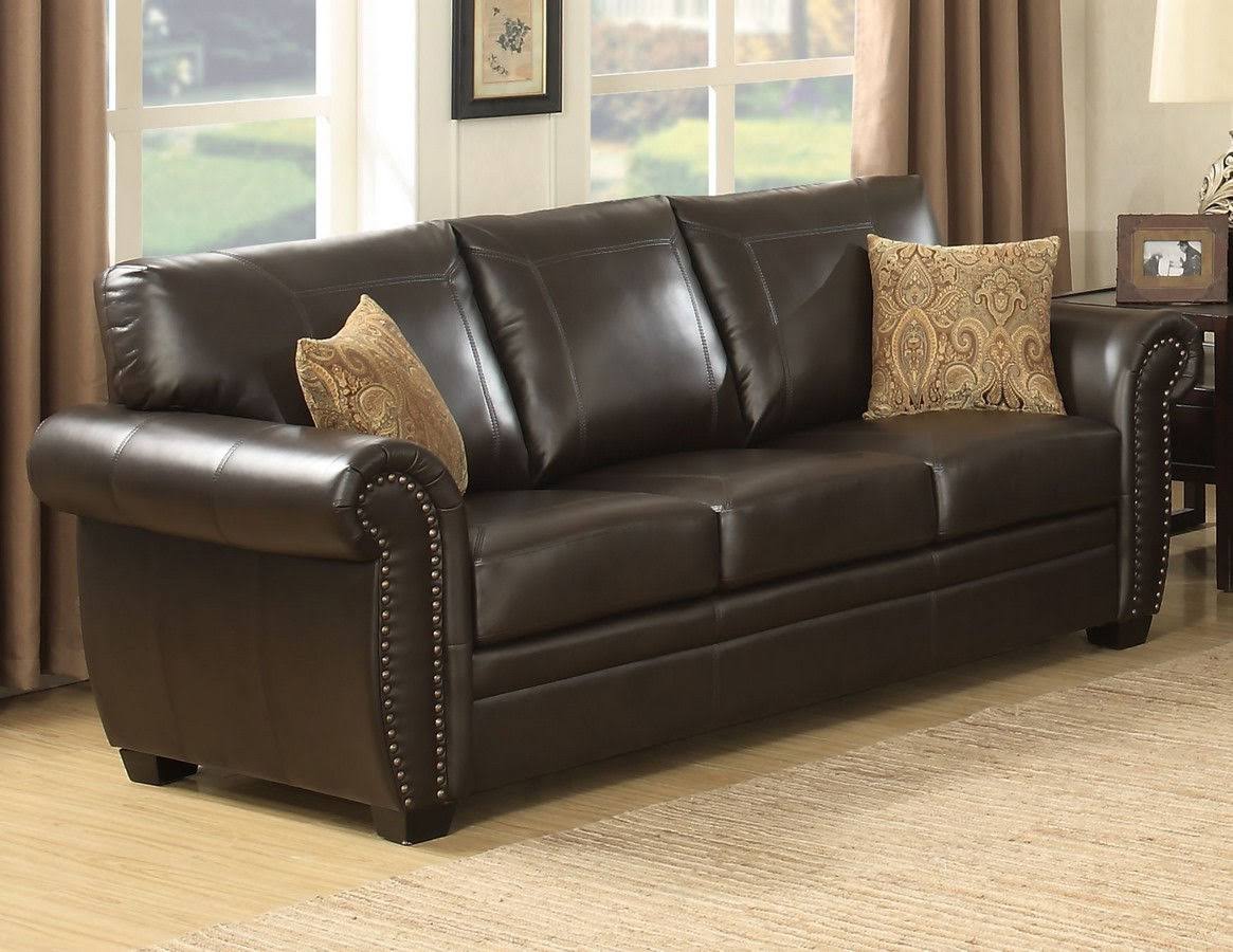Brown Fabric Sofa C6924