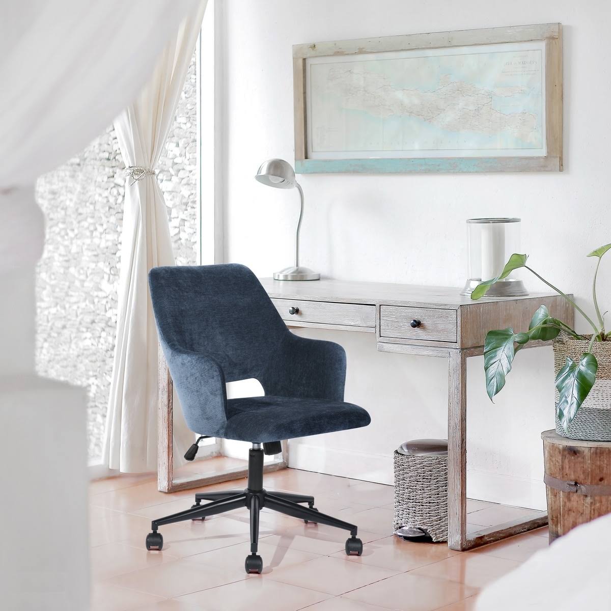 Dark Grey Swivel Desk Chair R198376