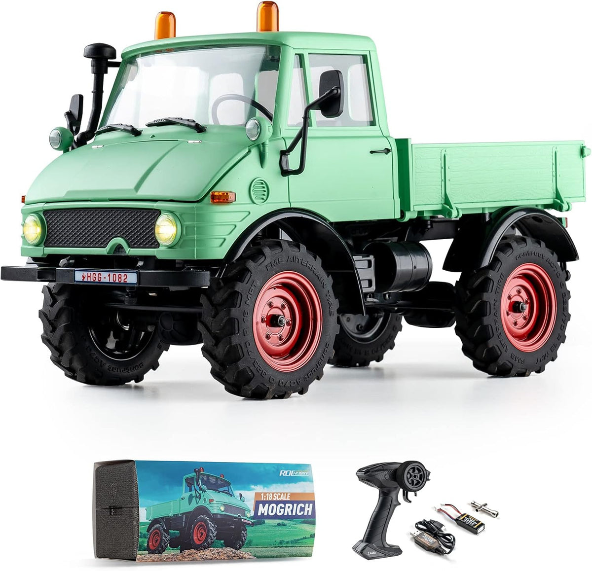1/18 RC Crawler RTR 3-Ch 2.4GHz 4WD RC Car with LED Lights U705367