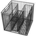 4 Piece Wire Baskets Set Black X917160