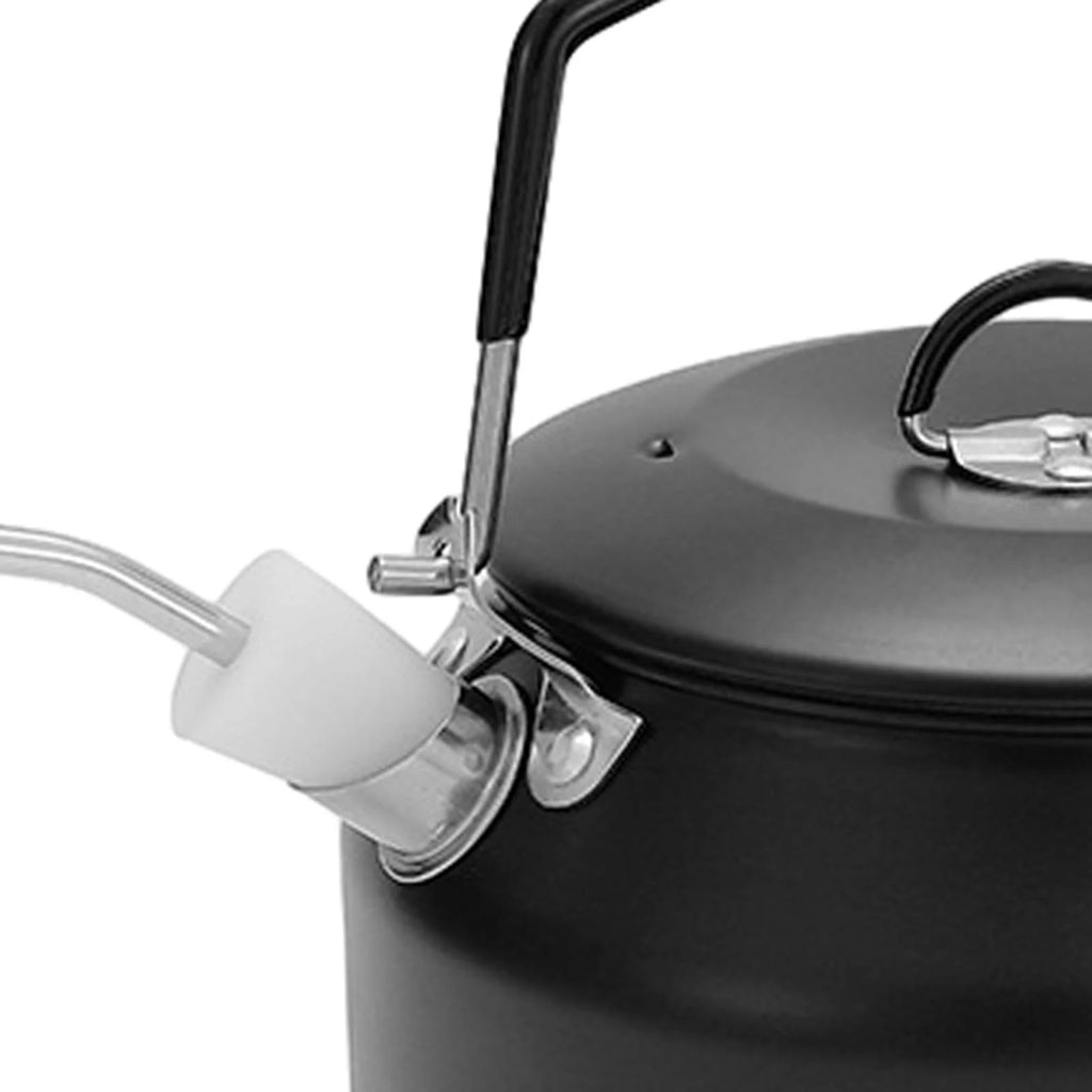 Black 1L Camping Water Kettle with Lockable Handle A1885