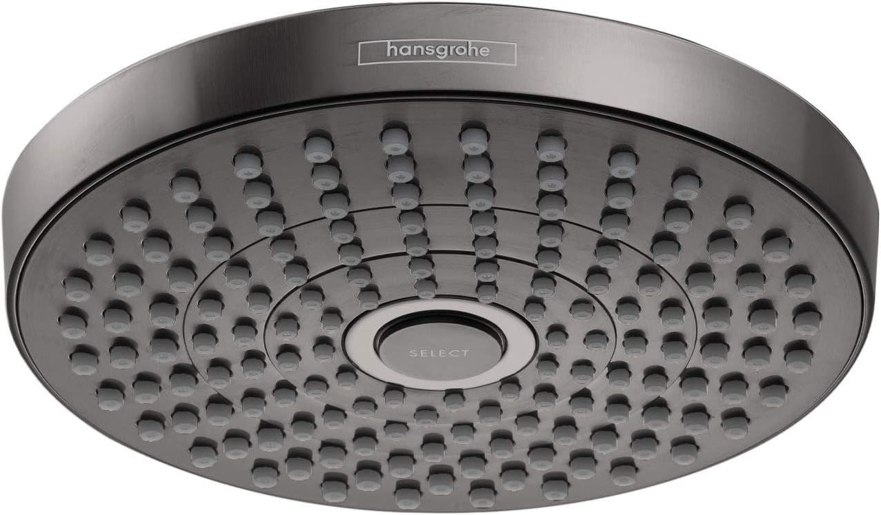 Brushed Black Chrome 7-inch 2-Spray Showerhead G9875