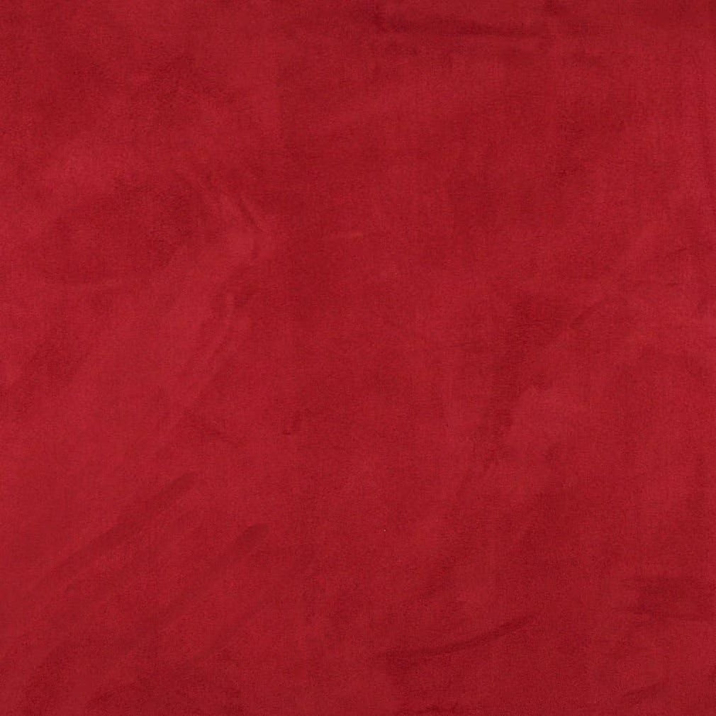 Rose Red Solid Microsuede Microfiber Upholstery Grade Fabric A6512