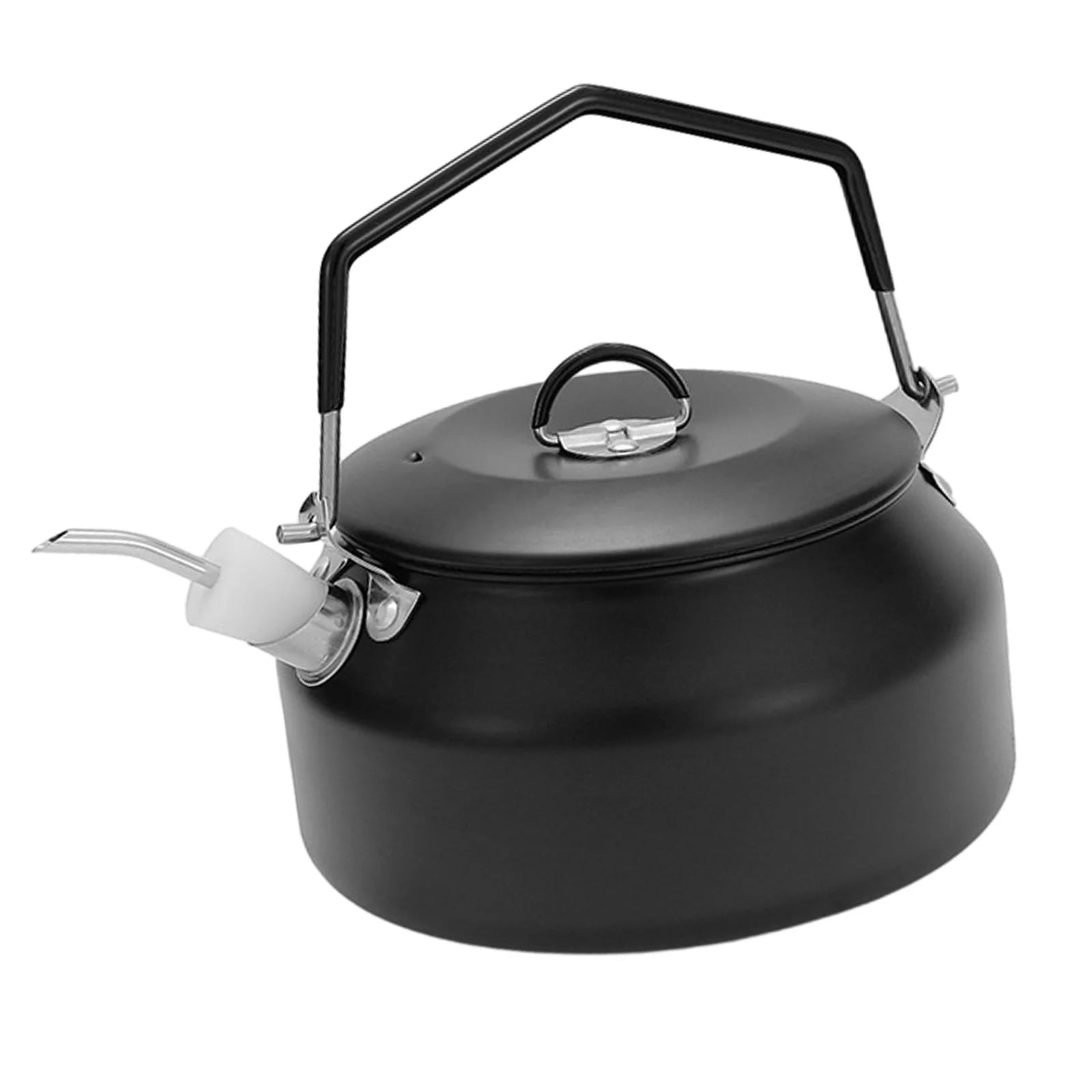 Black 1L Camping Water Kettle with Lockable Handle A1885