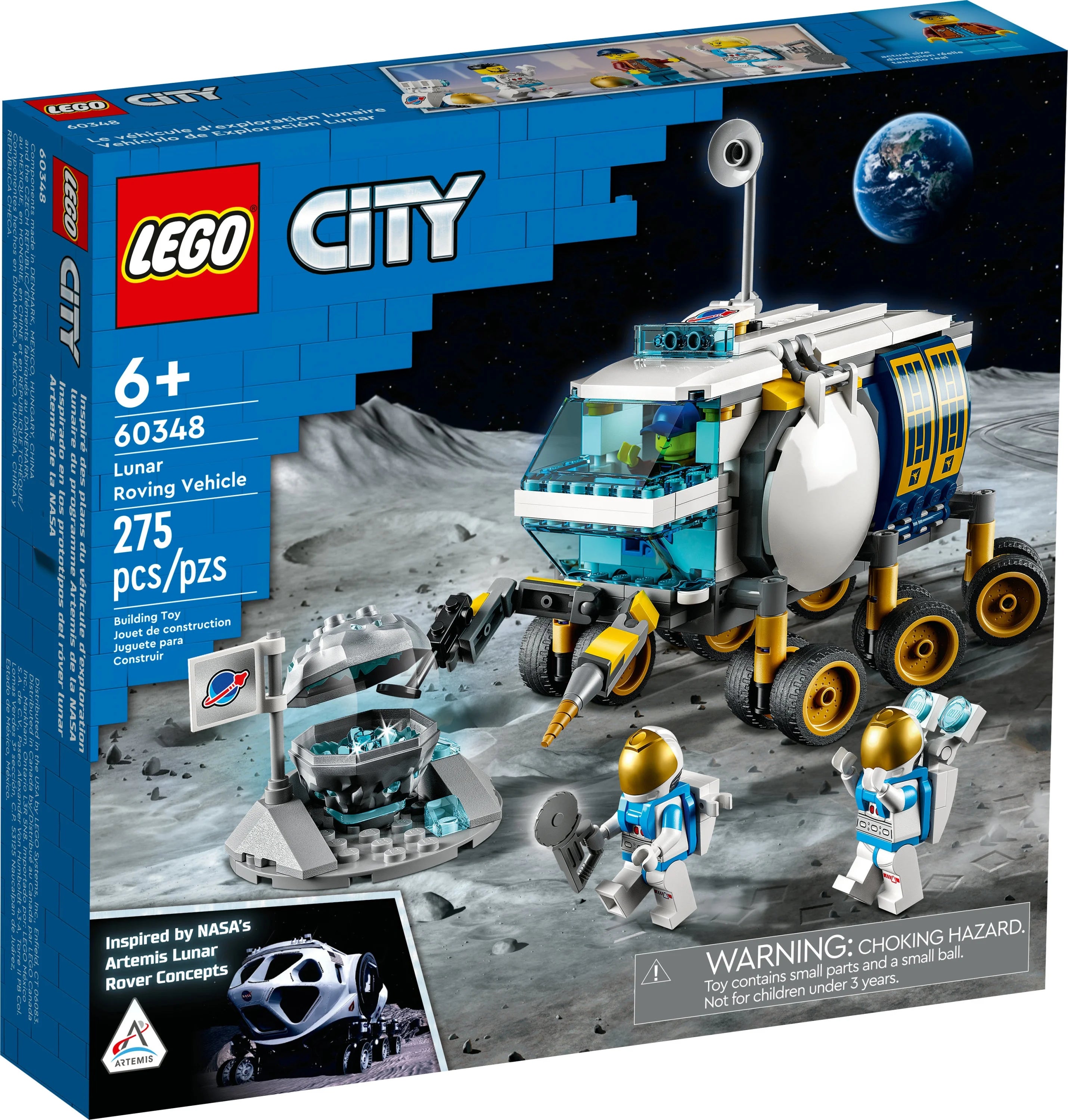 Lunar Roving Vehicle Toy Set with 3 Astronaut Minifigures X6024