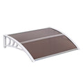 Transparent Polycarbonate Door Rain Cover F10395