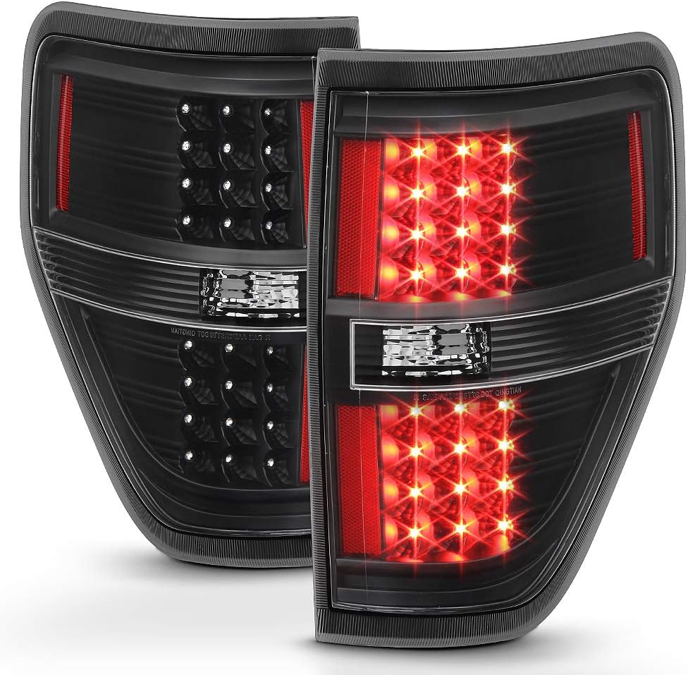 Black Housing LED Tail Lights Pair Set D126697