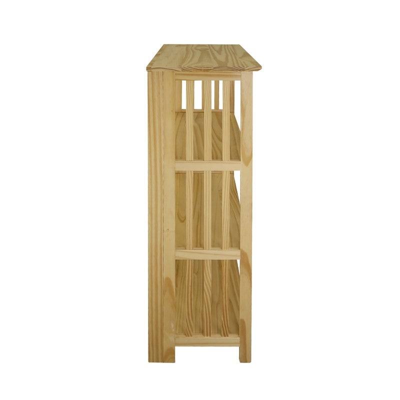 Natural 4-Shelf Folding Bookcase P73265