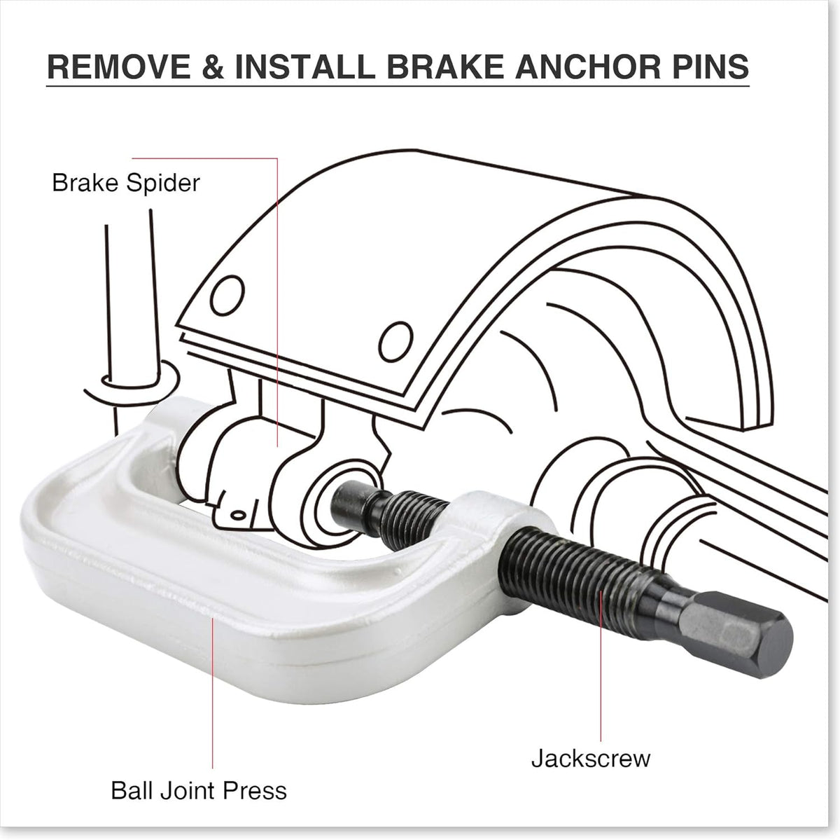 21PCS Ball Joint Press Kit & U-Joint Puller Service Tool Set B7269