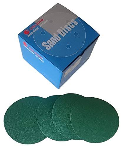 Green Film 6-Inch PSA Sanding Disks Wet or Dry 10-Pack Grits 40 - 600 Y225