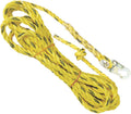 50' Vertical Rope Lifeline with Two Locking Snap Hook, 5/8 Diameter Co-Polymer Twisted Rope, Green, Pack of 2 L55121