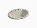 Sandbar Drop-in Oval Bathroom Sink with Overflow I995