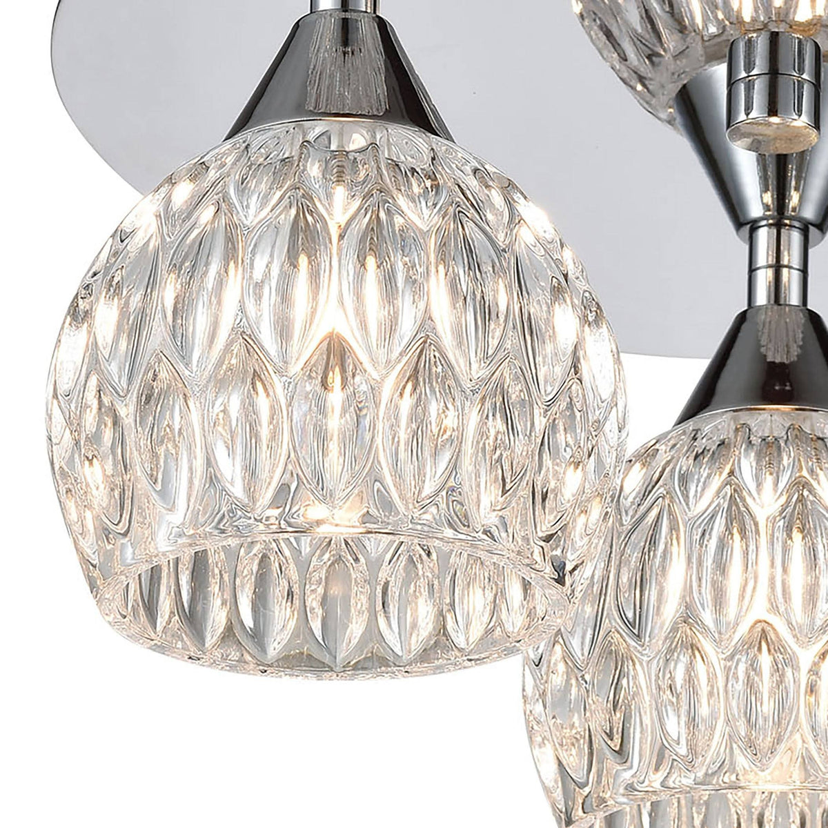 Polished Chrome 3-Light Semi Flush Mount K370361