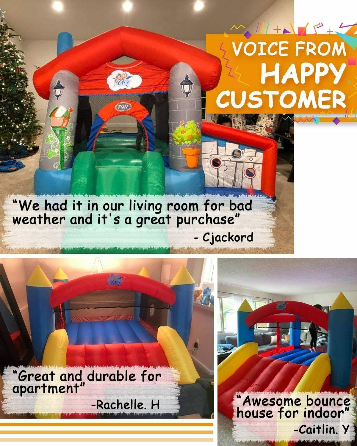 Inflatable Bounce House with Slide Y4749