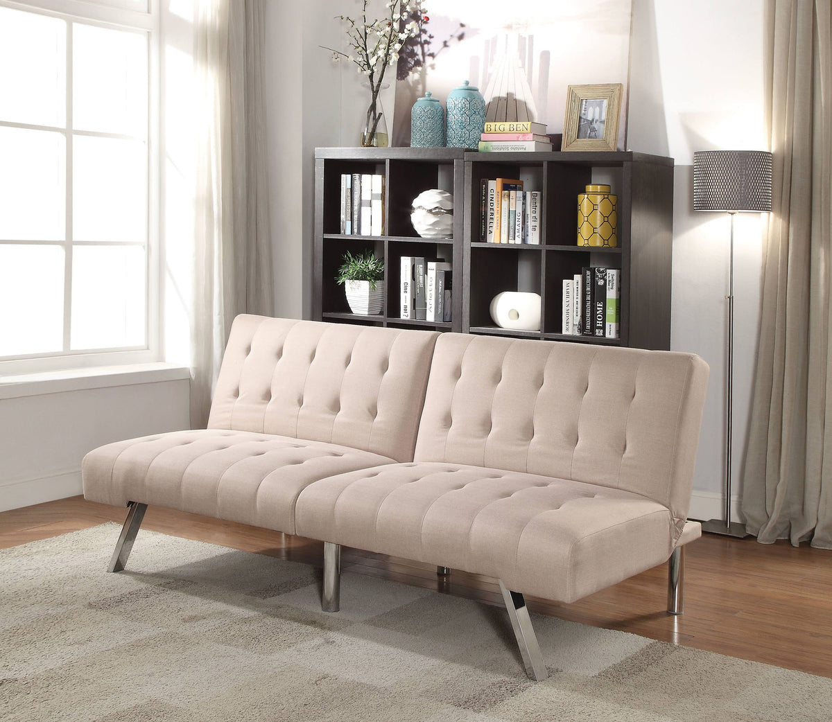 Beige Linen Adjustable Sofa Z133