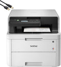 Compact Digital LED Color All-in-One Printer with Flatbed Copy & Scan, Wireless Duplex Printing, 25 ppm, 600x2400 dpi J836
